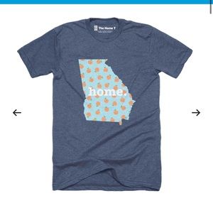 The Home-T Women’s size large Peach-state T-shirt